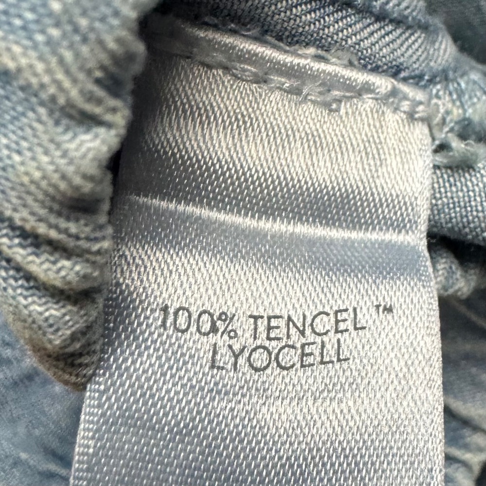 J. Jill Denim Tencel Lyocell Wide Leg Crop Pants Aruba Wash Women 2X Blue Chic - Picture 11 of 11